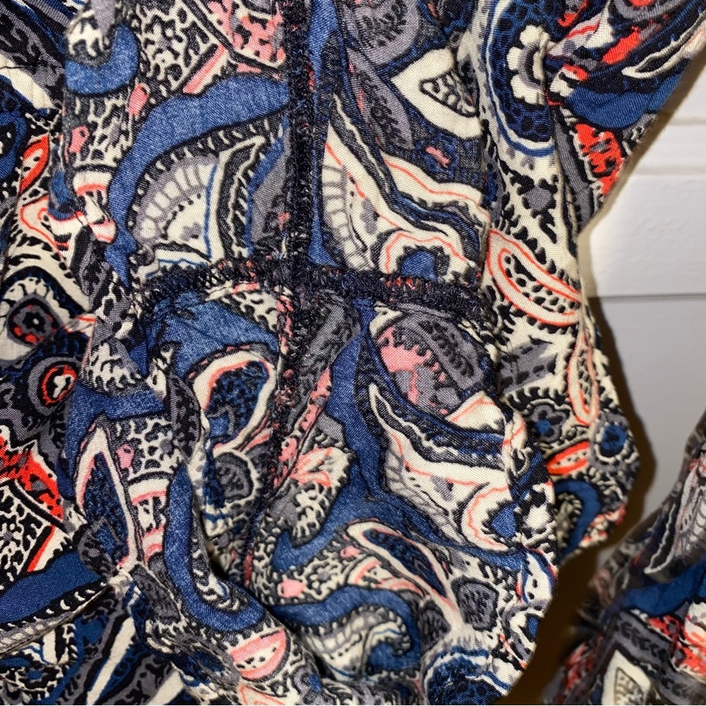 Abercrombie & Fitch Small Paisley Boho Bell Long Sleeve Romper - Picture 12 of 14